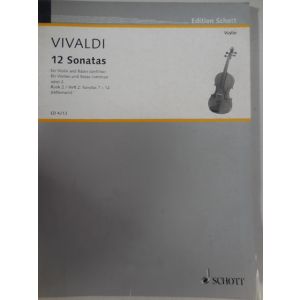 SCHOTT - Vivaldi 12 Sonatas For Violin And Basso Continuo