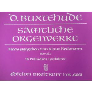 EDITION BREITKOPF - D.Buxtehude 18 Praludien Band I