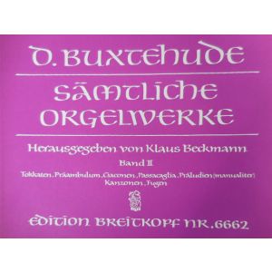 DEDITION BREITKOPF - .Buxtehude Tokkaten,praambulum,ciaconen,etc