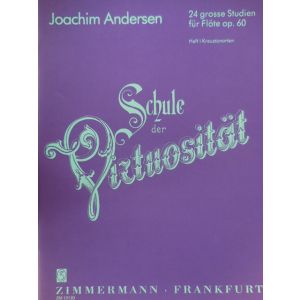 ZIMMERMANN - J.Andersen "schule Der Virtuositat" 24 Gros. Studi