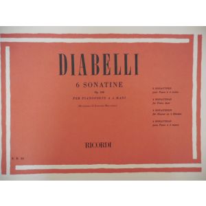 RICORDI - Diabelli 6 Sonatine Op.163 Per Pianoforte A 4 Mani