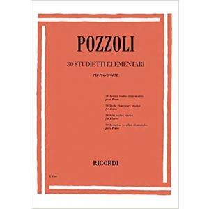 RICORDI - Pozzoli 30 Studietti Elementari Per Pianoforte