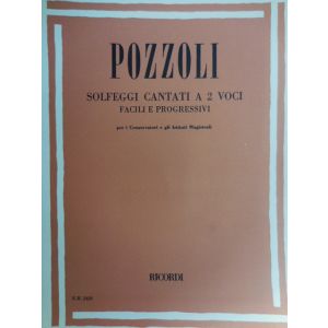 RICORDI - Pozzoli Solfeggi Cantati A Due Voci Facili E Progressivi