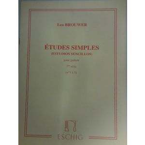 ESCHIG - L.Brouwer Etudes Simples Pour Guitare (n¦1 A 5 )