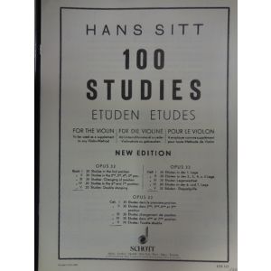 SCHOTT - H. Sitt 100 Studies Op.32 Book II