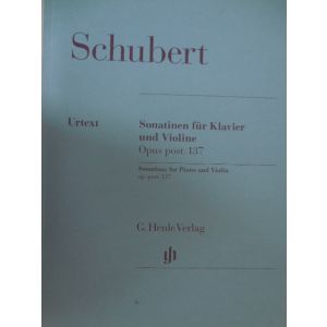 G.HENLE VERLAG - Schubert Sonatinen Fur Klavier Und Violine Op.post