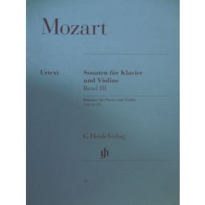 G.HENLE VERLAG - Mozart Sonaten Fur Klavier Und Violine Band III