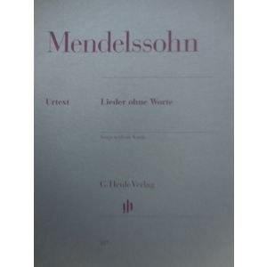 G.HENLE VERLAG - Mendelssohn Lieder Ohne Worte