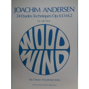 WILHEIM HANSEN - J.Andersen 24 Etudes Techniques Op 63 Vol.2 Pour F