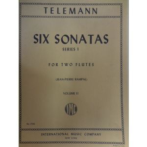 INTERNATIONAL MUSIC COMPANY - Telemann Six Sonatas Series I Vol. I For Two Flute