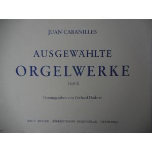 MUSIKVERLAG - J.Cabanilles Orgelwerke Heft Ii