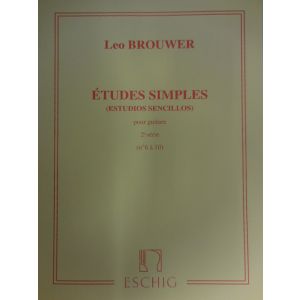 ESCHIG - L.Brouwer Etudes Simples Pour Guitare (n¦6 A 10